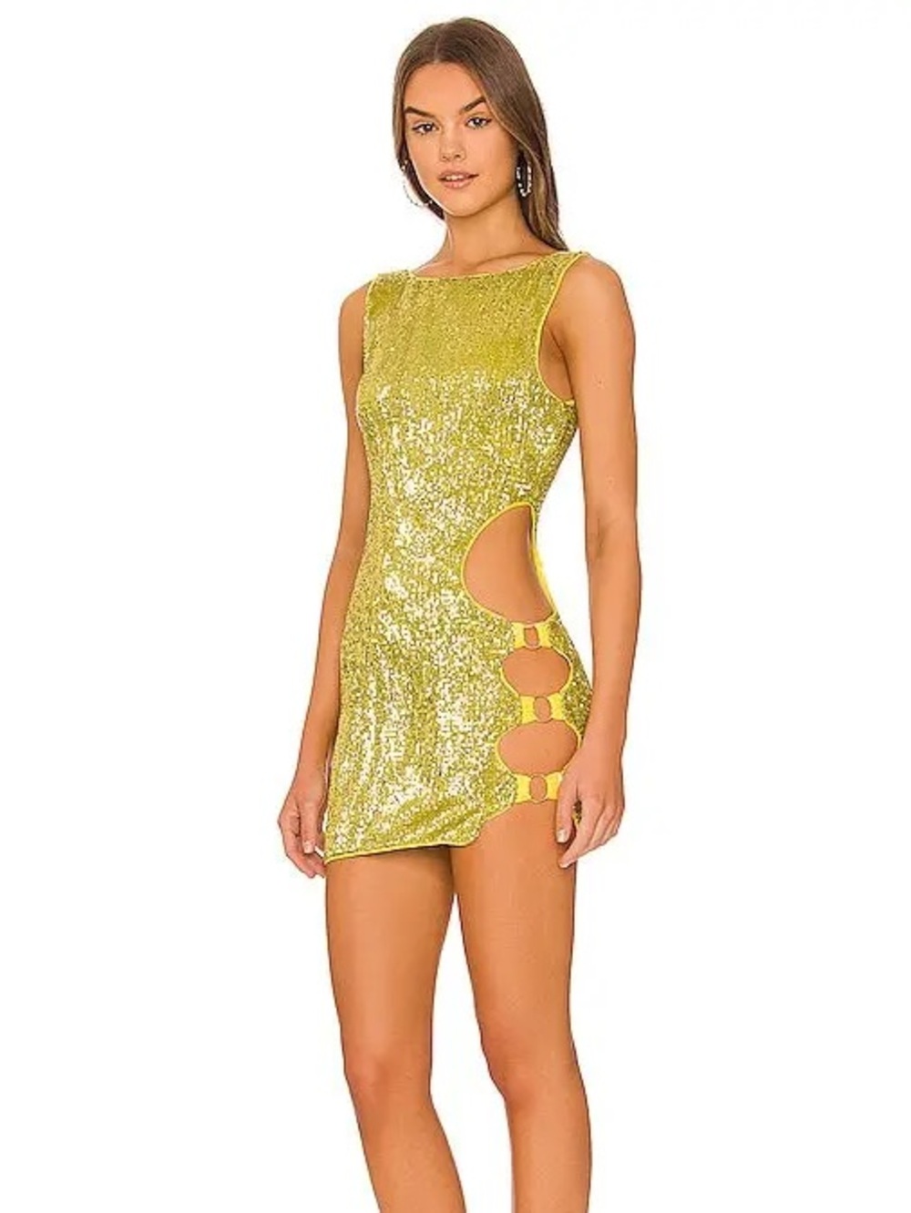Camila Coelho Alana Mini Dress in Limoncello